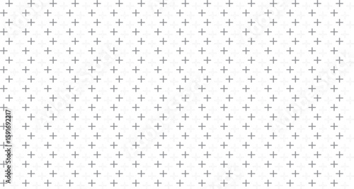 Seamless Minimalist Plus Sign Pattern - Subtle Gray Crosses Background