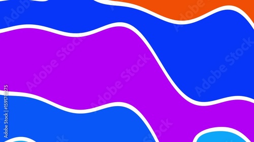 Abstract colorful wavy shapes (4)
