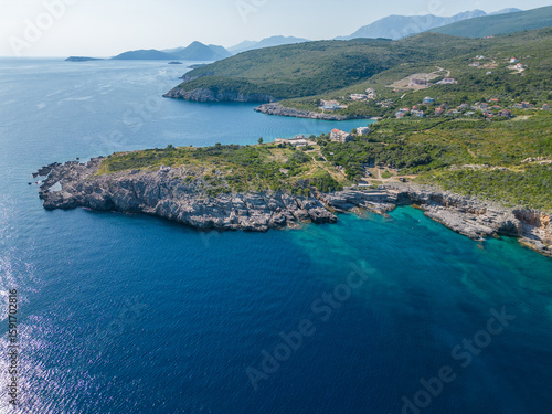 Aerial View of RT Veslo Camp and Rocky Beach