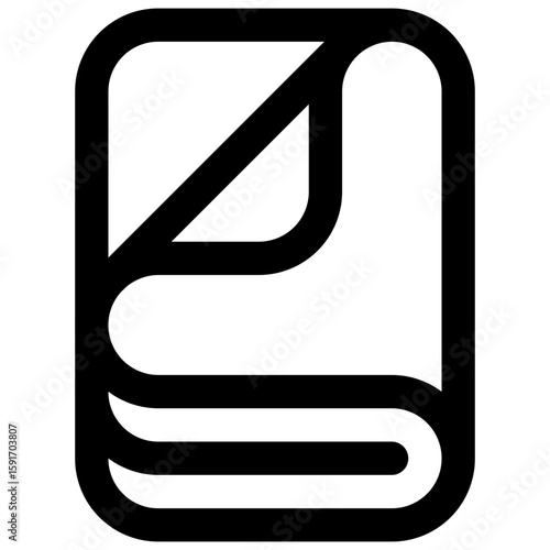 Warm blanket. Editable stroke vector icon.