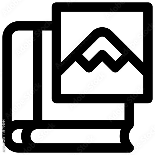 Scrapbooking. Editable stroke vector icon.