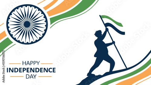Independence day celebration graphic