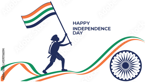 Independence day celebration graphic
