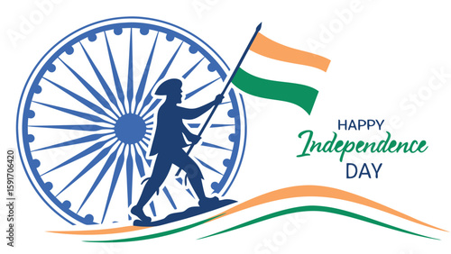 Independence day celebration illustration