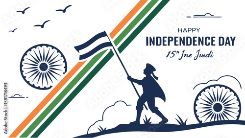 Independence day celebration graphic