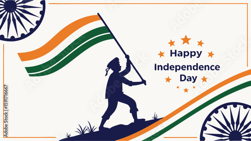 Independence day celebration graphic design