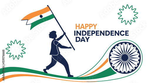 Independence day celebration graphic design