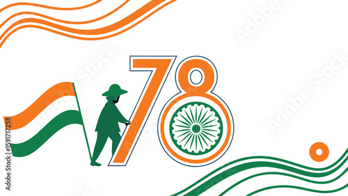 India commemorative graphic design