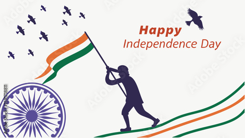 Indian flag raising independence day
