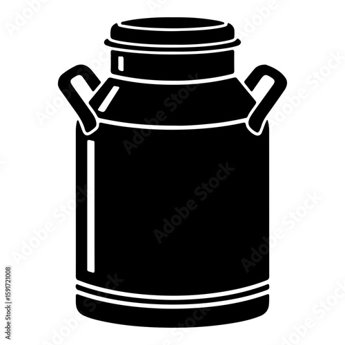 Milk can icon representing dairy farming and traditional milk storage