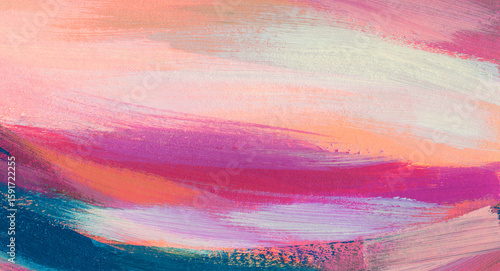 Abstract impressionist landscape. Versatile artistic image for creative design projects: posters, banners, websites, covers, cards, magazines, prints and wallpapers. Modern art.