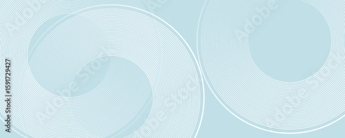 Modern abstract background. Glossy white gradient circle lines. Minimal geometric pattern. Simple graphic elements. Futuristic concept. Suitable for cover, poster, banner, brochure, eps10. modern