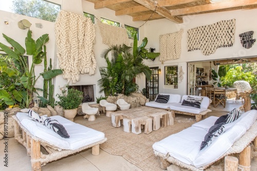Indoor-outdoor living space, light and airy