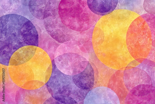 Abstract Colorful Circle Pattern Background
