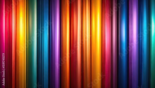 Vibrant vertical rainbow stripes