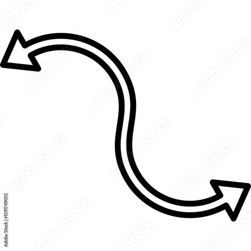 Curved Arrow Icon