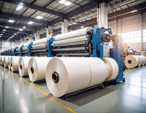 Industrial paper production facility