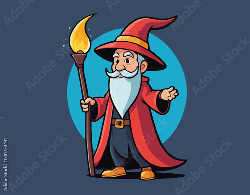 Cartoony wizard