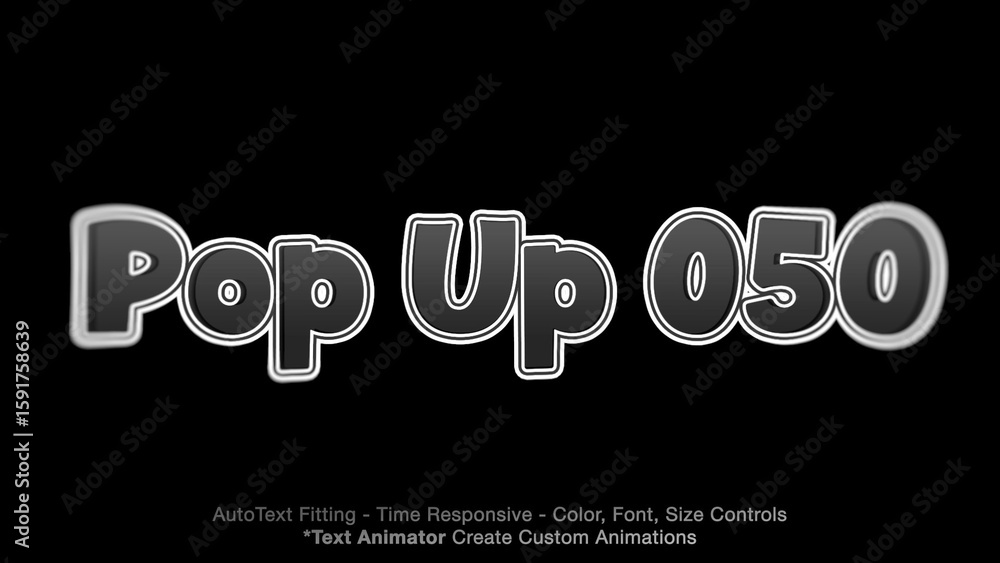 Overlay Text Animation Pop Up Text Overlay (50) Editable Animation, Color & Font | Easy ...