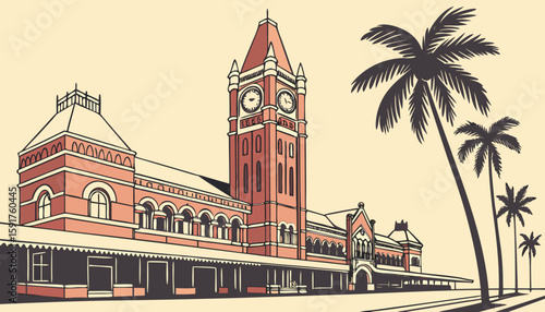 Modern Railway station