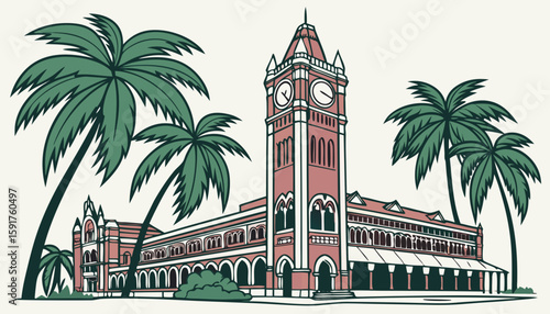Modern Railway station