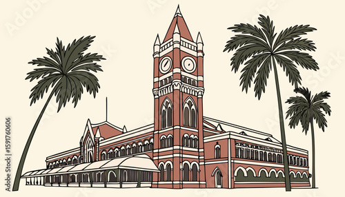 Modern Railway station