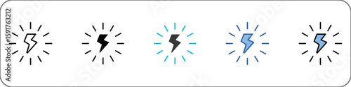 Energy Icon Pack Multistyle Illustration