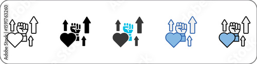 Willpower Icon Pack Multistyle Illustration