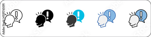Attentiveness Icon Pack Multistyle Illustration