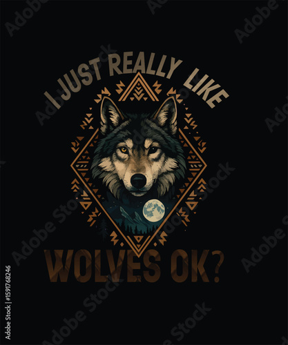 Husky dog and wolf in the dark night with blue eyes and snowy fur