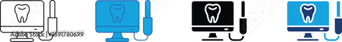 intraoral cameras multi - style color icon