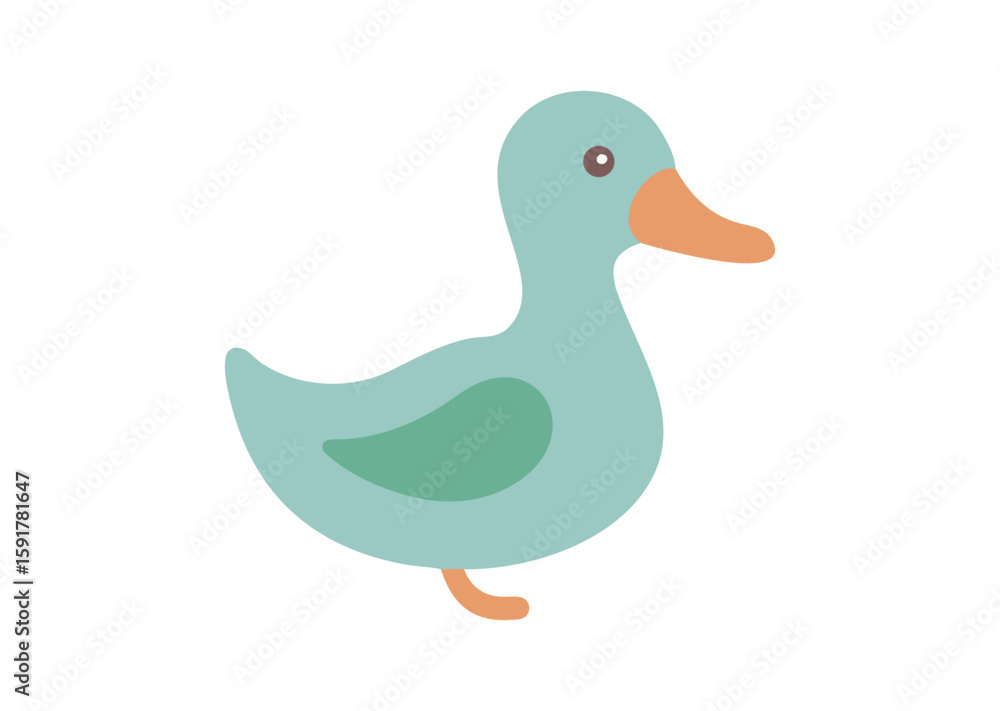 Obraz premium Duck Vector, Duck Icon Illustration