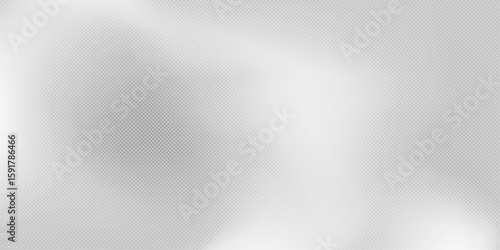 Abstract white and gray color background with halftone effect, dot pattern. Silver foil background with metal mirror texture. Vector illustration.