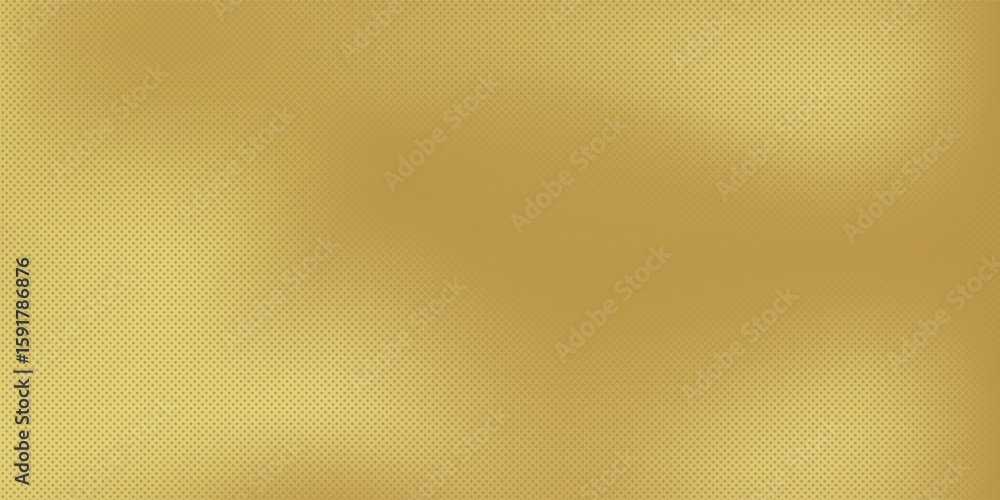Obraz premium Gold abstract blurred gradient background with halftone effect, dot pattern.