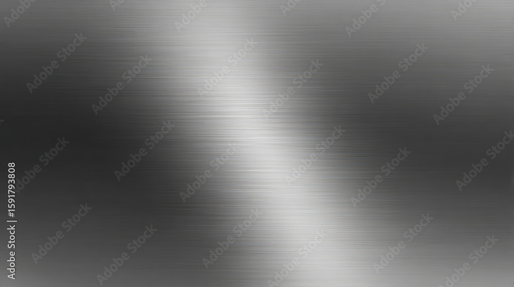 Fototapeta premium Gray gradient background with horizontal textures and brushed metal effect