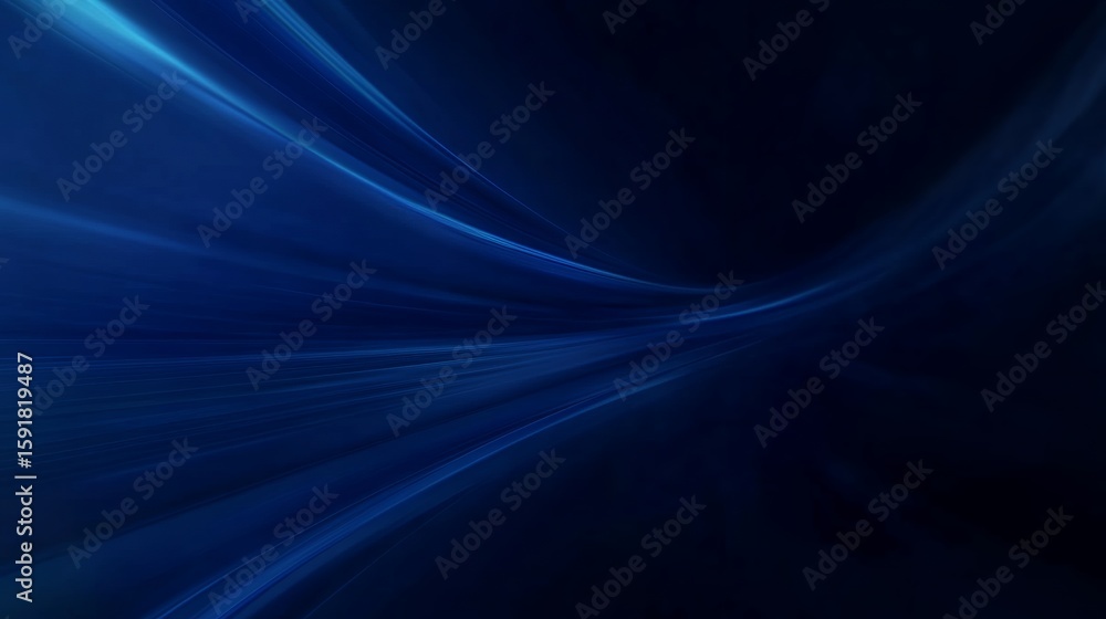 Fototapeta premium Abstract Blue Light Streaks Creating a Dynamic and Modern Background