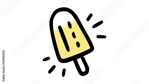 Delicious Ice Cream Popsicle Treat video animation