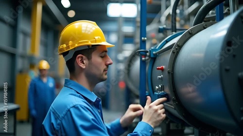 Comprehensive Industrial Safety Protocols: Integrating Equipment Safeguards, Process Controls, and Employee Training for Accident Prevention and Operational Reliability in Photo Stock
