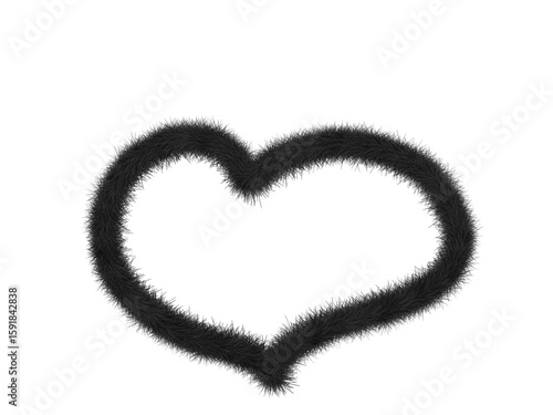 heart from a black and white paper