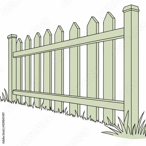Garden fence  icon on white background. Simple element from digital disruption collection.