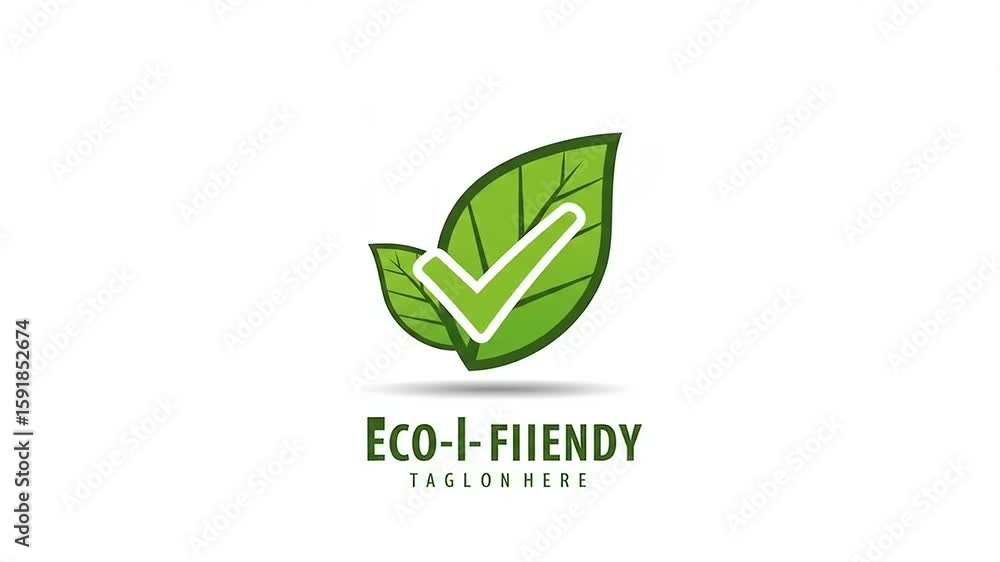Green leaf logo representing eco-friendliness, with text below indicating brand identity Green leaf logo representing eco-friendliness, with text below indicating brand identity