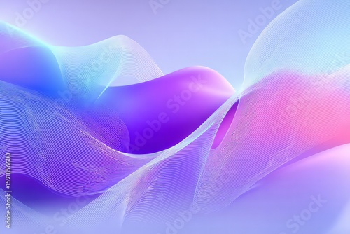 Abstract Colorful Gradient Wave Design