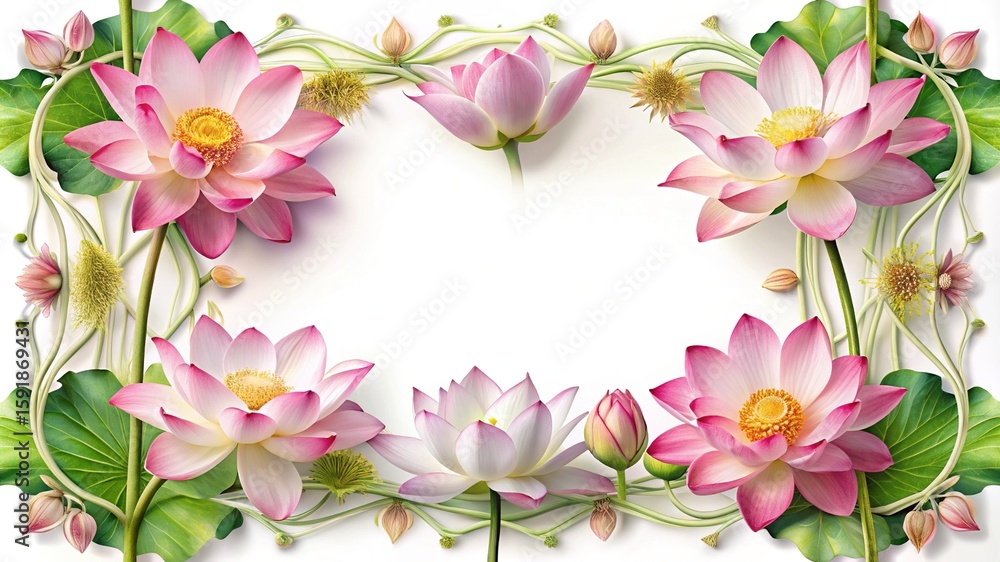 Fototapeta premium A vibrant collection of Hollyhocks in pink, crimson, and white hues resting beautifully