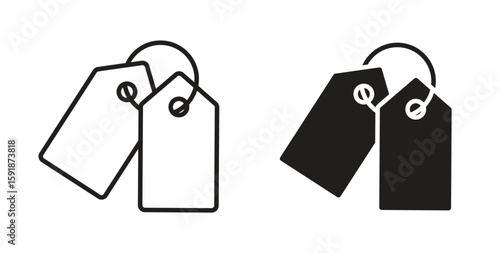 Tag icon for websites and mobile minimalistic flat design.
