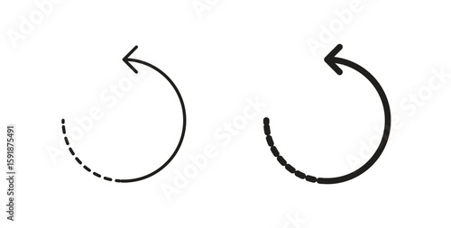 Rotate right icon for websites and mobile minimalistic flat design.