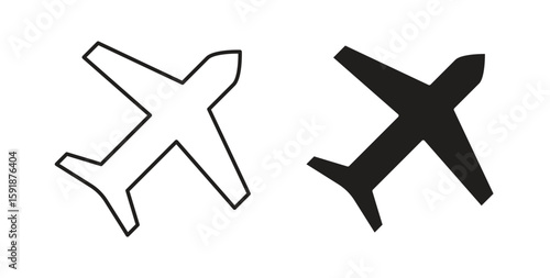 Paper plane icon for websites and mobile minimalistic flat design.