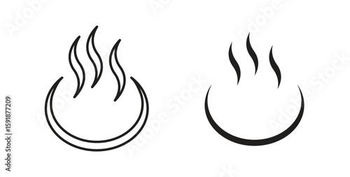 Onsen icon for websites and mobile minimalistic flat design.