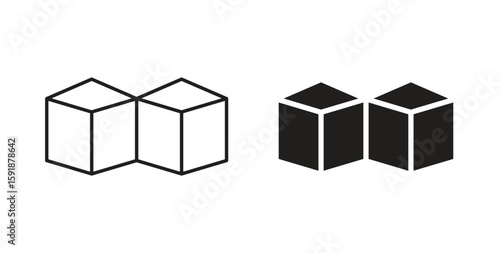 Inventory icon for websites and mobile minimalistic flat design.