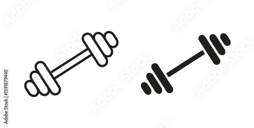 Gym icon for websites and mobile minimalistic flat design.