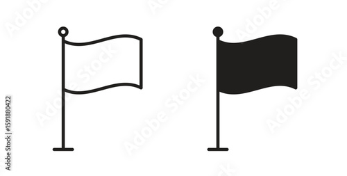 Flag icon for websites and mobile minimalistic flat design.